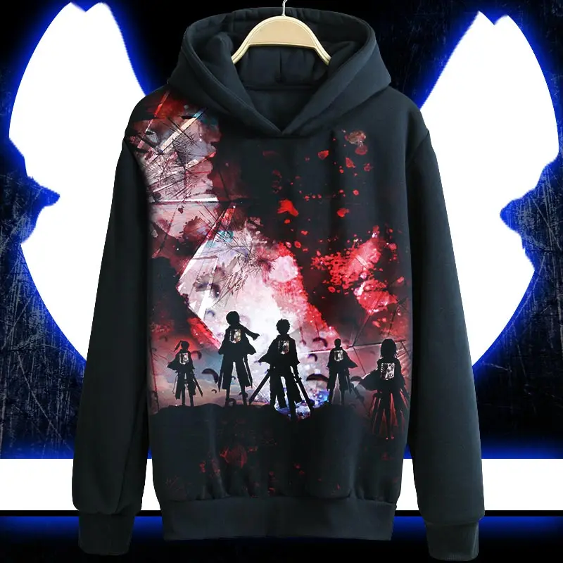 2018 Attack on Titan Hoodie Eren Jaeger Hooded Jacket Coat