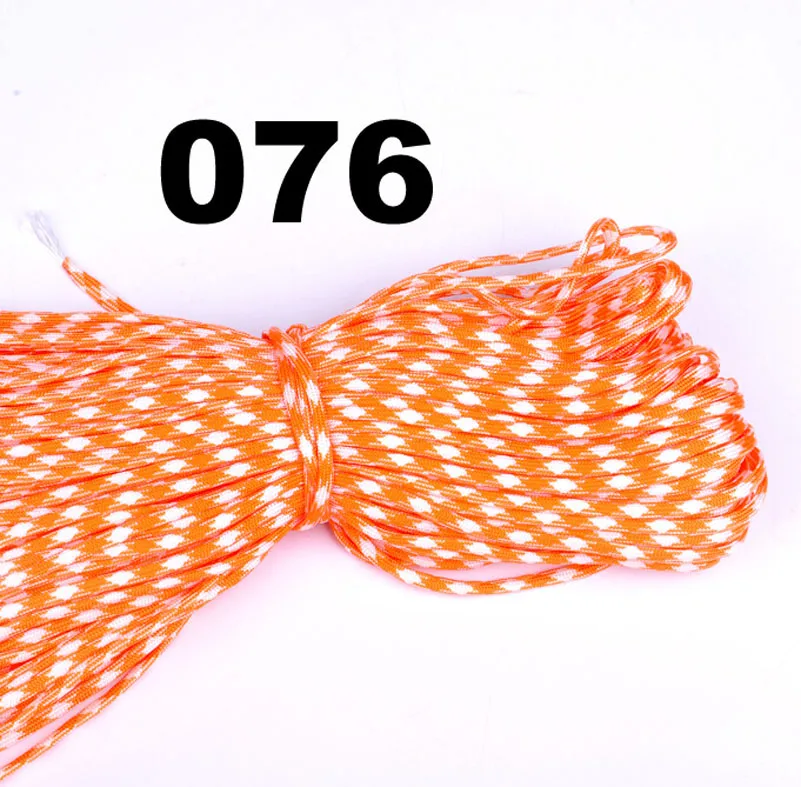 25/50/100/قدم Paracord في 550 المظلة الحبل الحبل حبل مل المواصفات النوع الثالث 7 ستراند تسلق التخييم بقاء المعدات