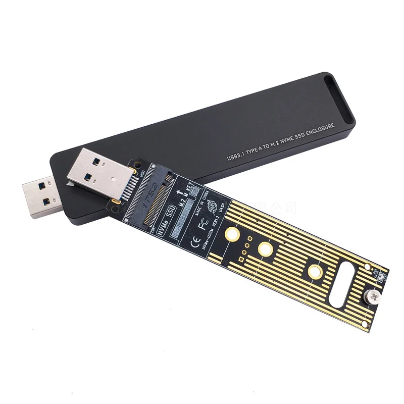 NVME ̽ Ŭ M.2 SSD ̽, M.2 USB , SSD M2 SSD ڽ Ŭ, USB 3.1 Ÿ-A to PCI-E M.2 NVME  ϵ ũ ̽