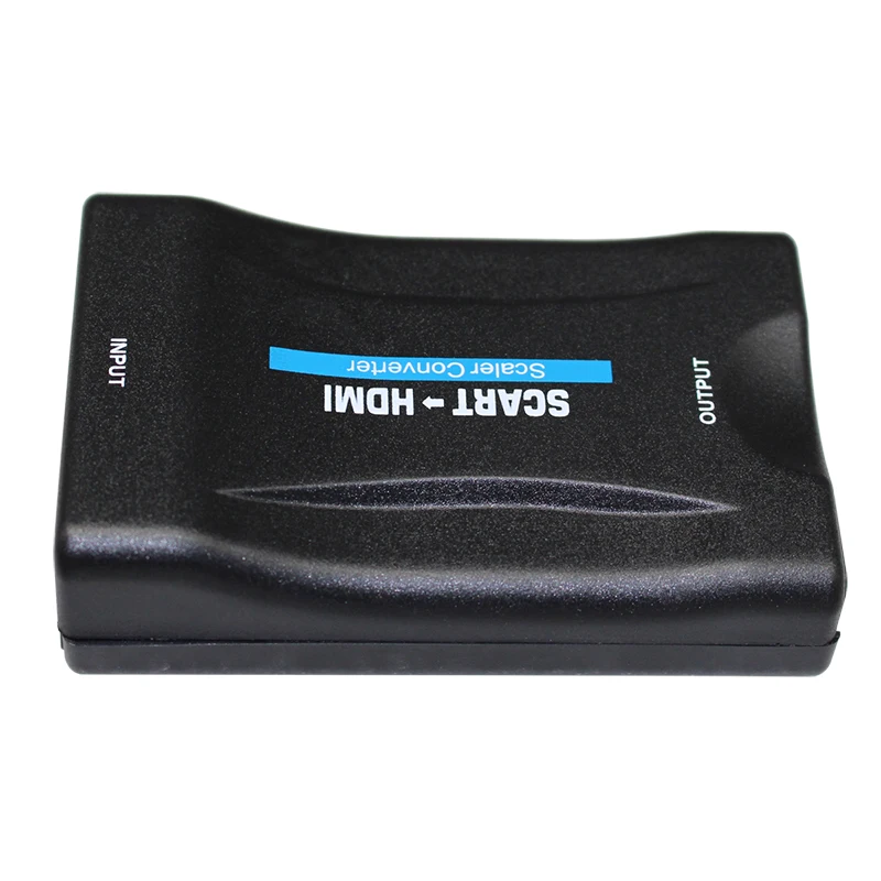  HD 1080P SCART To HDMI Converter Video Audio Upscale Signal Adapter Converter with dc cable