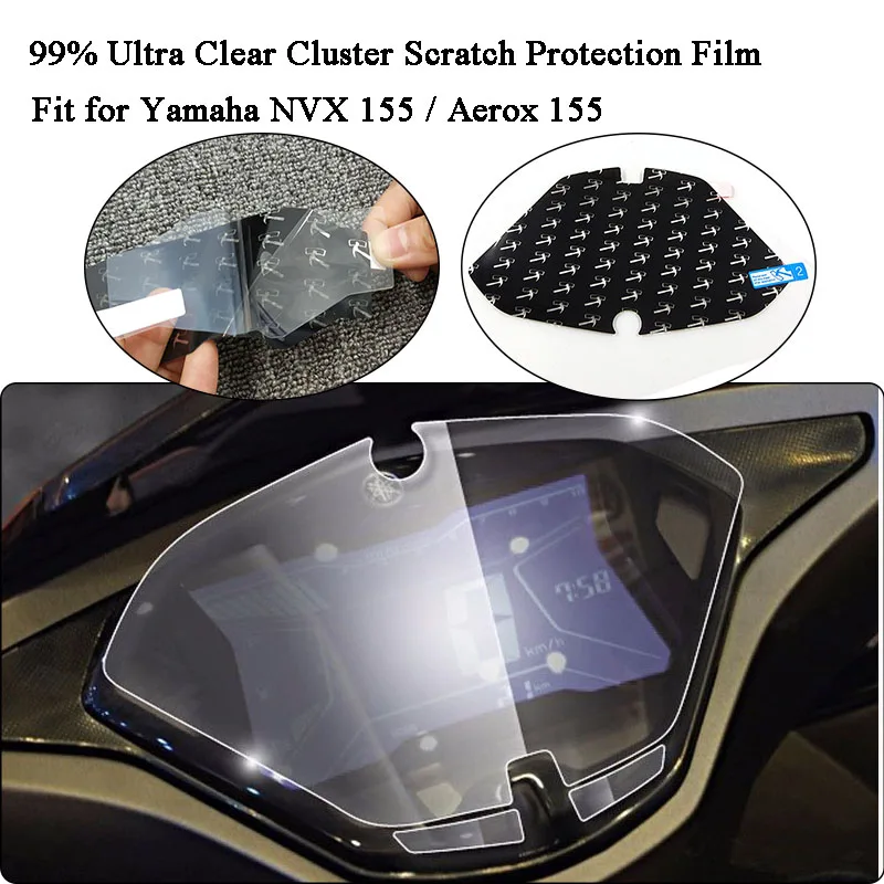 

MTImport for Yamaha NVX 155 Aerox 155 Speedometer Speedo Screen Cluster Scratch Protection Film Instrument Dashboard Shield