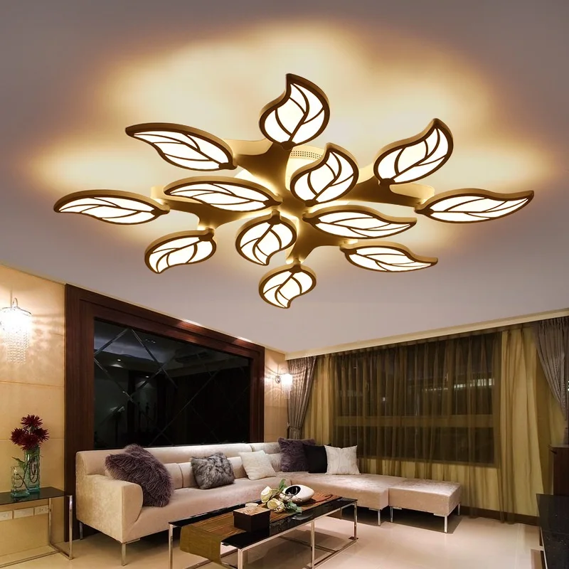 

Modern Creative Foliage LED Ceiling Light Living Room Bedroom Study Room Lamp Office & Commercial Interior Ceiling lamp 110-240V