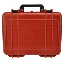 ABS красный цвет Жесткий футляр для инструмента с prcut куб пены водонепроницаемый пылезащитный