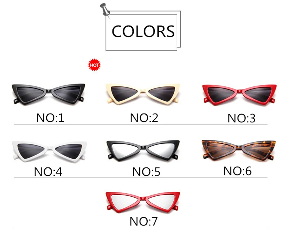 NEW brand design new European American cat eye glasses sunglasses ladies retro sunglasses transparent box colorful glasses (4)