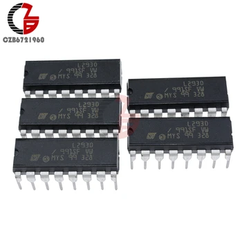 

L293D Stepper Motor Driver PUSH-PULL FOUR CHANNEL MOTOR DRIVER IC 36V 600mA