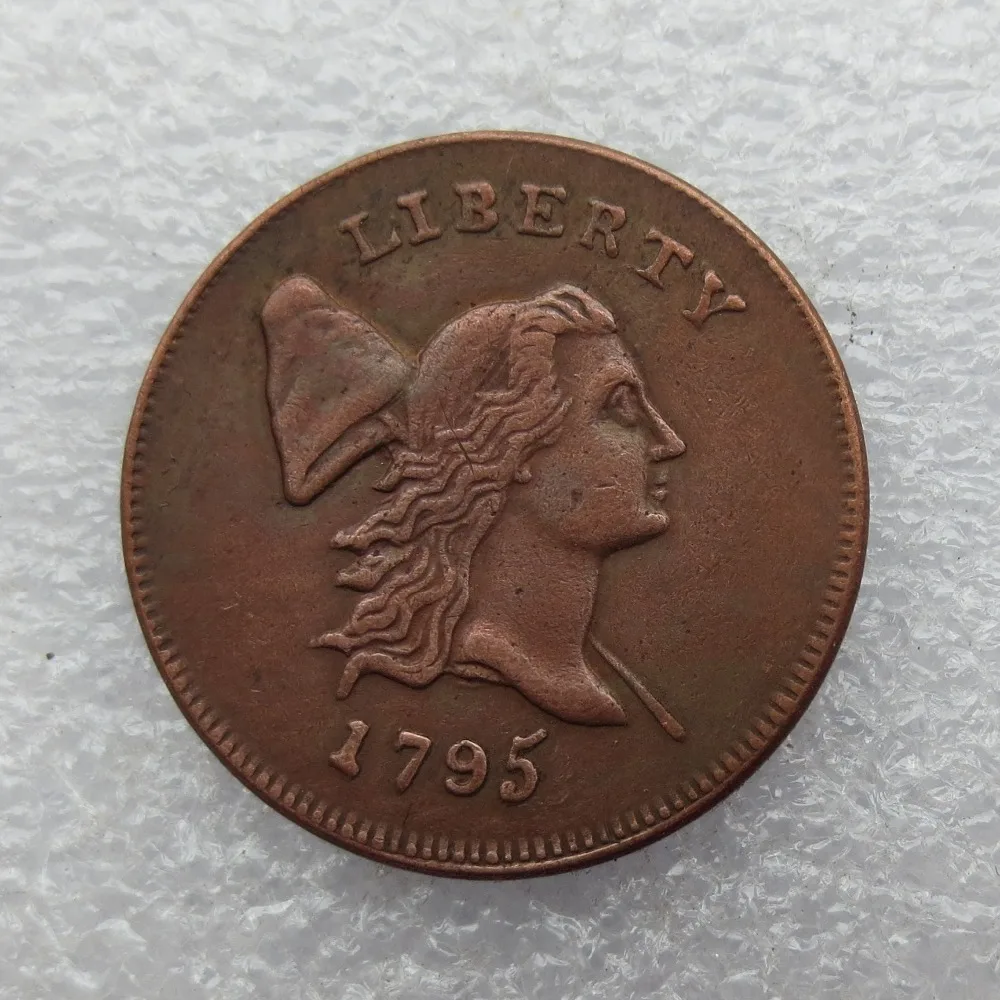 Download 1795 LIBERTY CAP HALF CENT HEAD RIGHT coins copy Copper ...