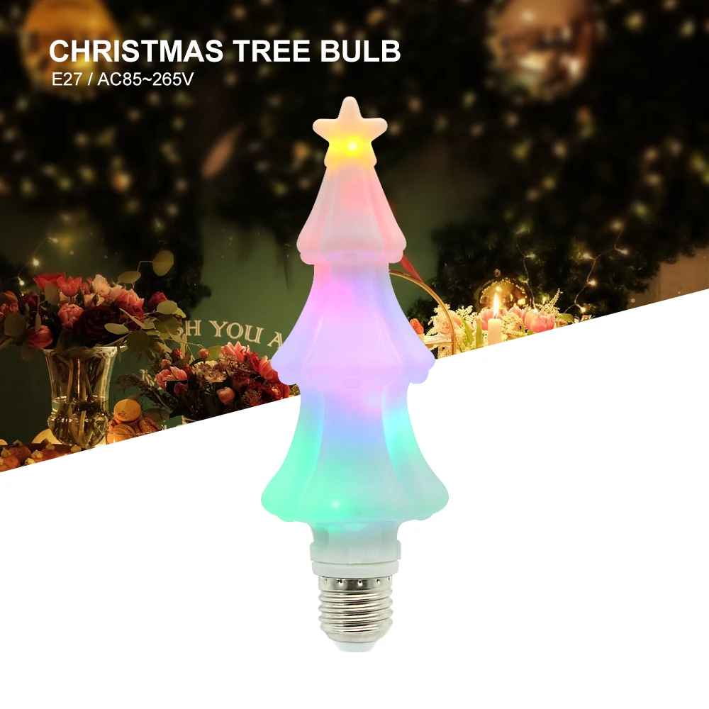 Led Christmas Lights E27 Colorful Lamps For Living Room