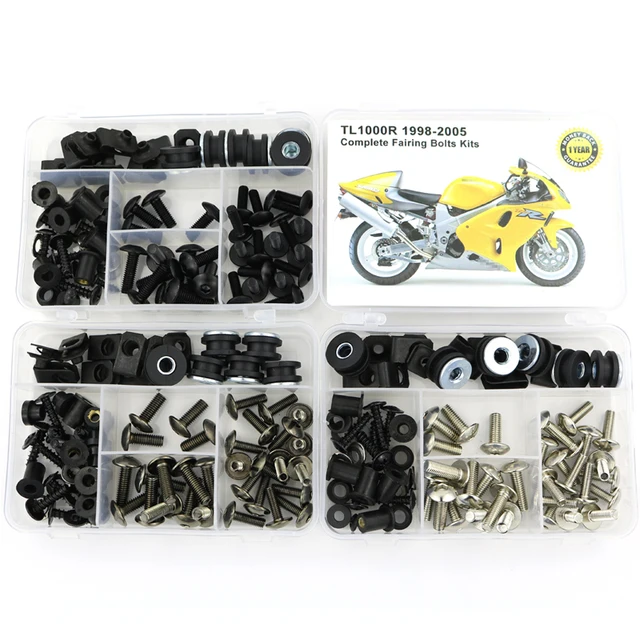 Fit Für Suzuki TL1000S 1997-2001 Motorrad Komplette Voll Verkleidung  Schrauben Kit Schrauben Stahl Verkleidung Clips Muttern Abdeckt Schrauben -  AliExpress