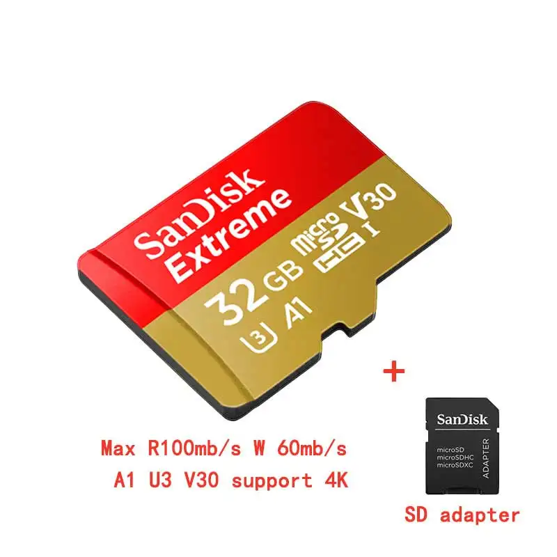 Карта памяти SanDisk micro sd 128GB 16GB 32GB 64GB max 98 МБ/с. class 10 U1 U3TF MicroSD, продукт