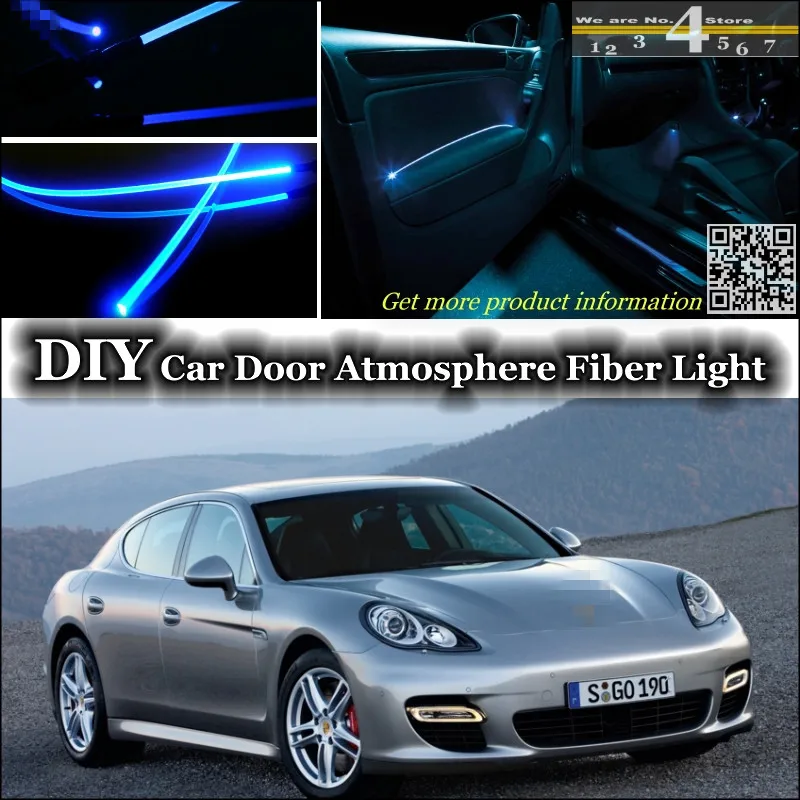 Внутренняя настройка освещения атмосферная оптоволоконная лента s для Porsche Panamera