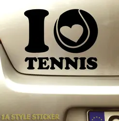 Автомобильные наклейки I LOVE TENNIS Aufkleber Tennisbekleidung теннисная наклейка 12,5 см