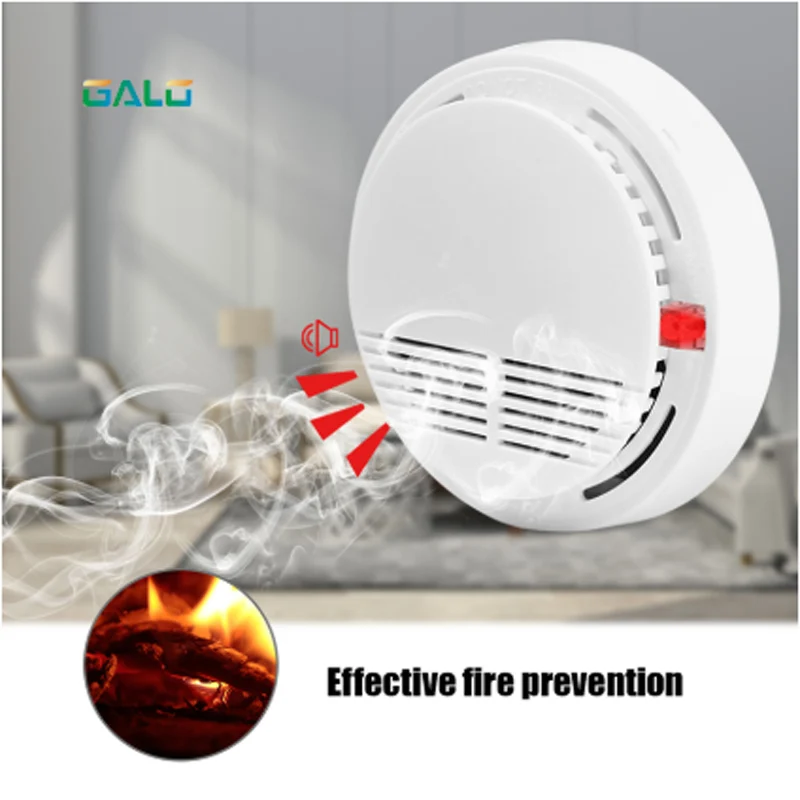 Детектор дыма детектор пожарной сигнализации независимый датчик дымовой сигнализации для безопасность домашнего офиса