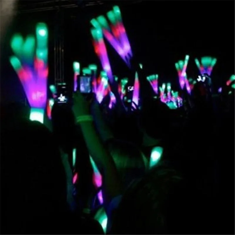 Светящиеся палочки разноцветная губка Rally Rave Cheering Tube Glow палочки мигающая губка DIY свадебное украшение мульти посылка