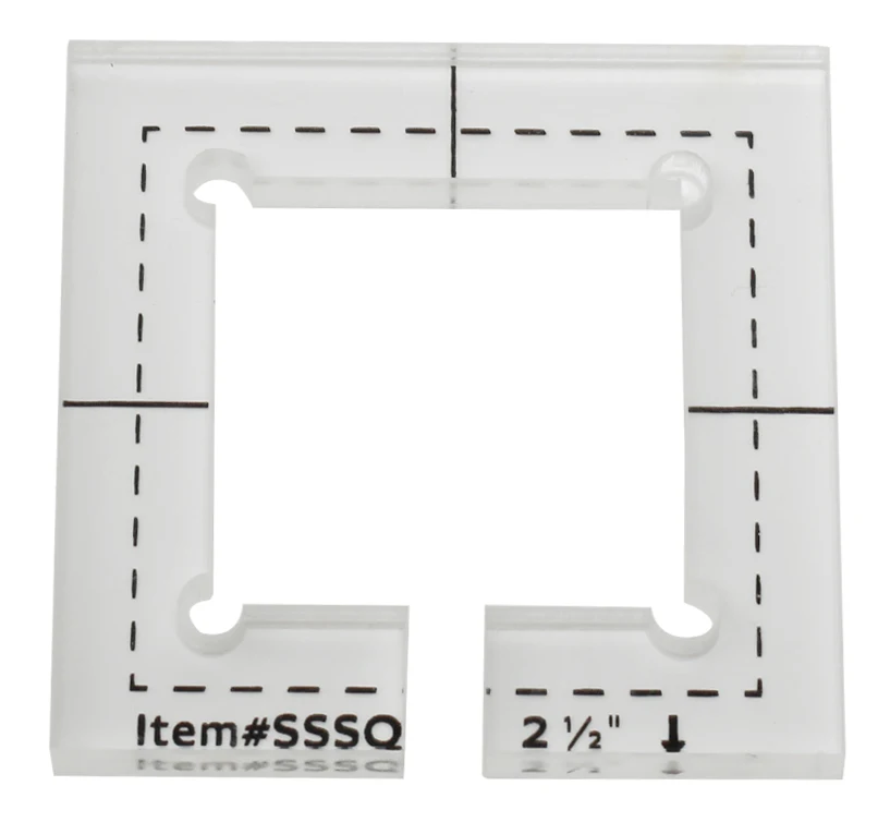 SSSQ-3mm# SSSQ-5.8mmAcrylic шаблон лоскутного шитья линейка квадратный длинный рукав для прямой кромки или строчки в канаве