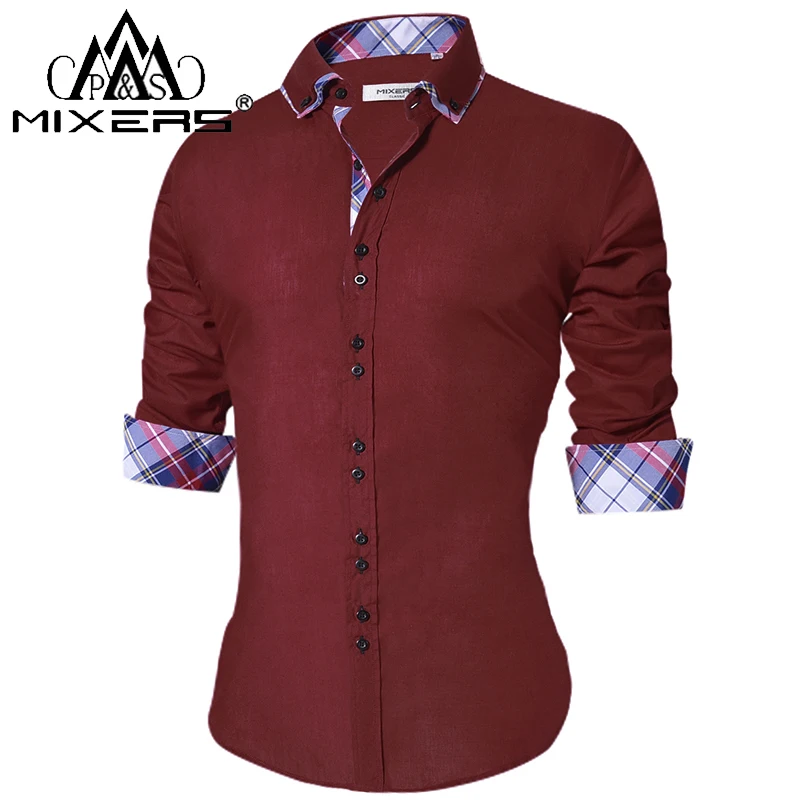  Brand 2018 Casual Shirt Men Long Sleeve Slim Fit Men's Casual Button-Down Shirt Formal Dress Shirts Men Clothes 2018 Camisa 