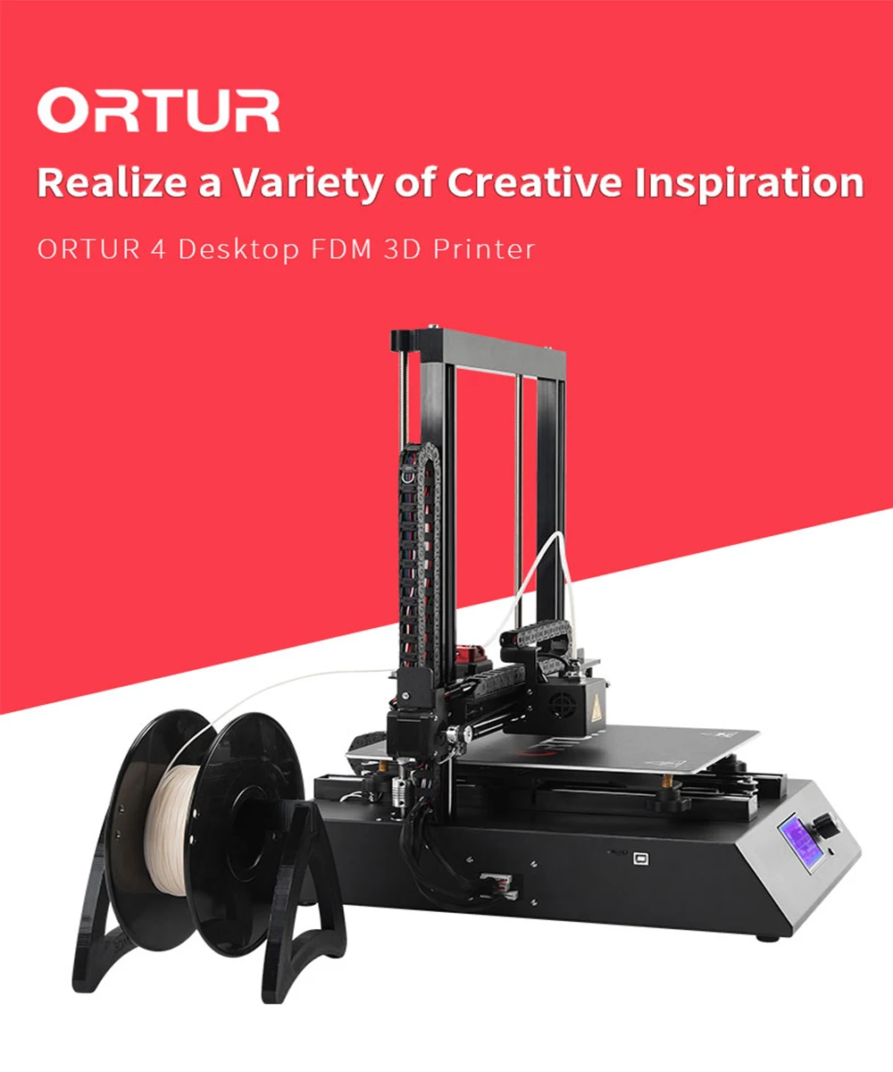 Новая версия Ortur 4 3d принтер второго поколения обновленная экструдер головка/улучшенные Проводные соединения Высокая точность FDM 3d принтер