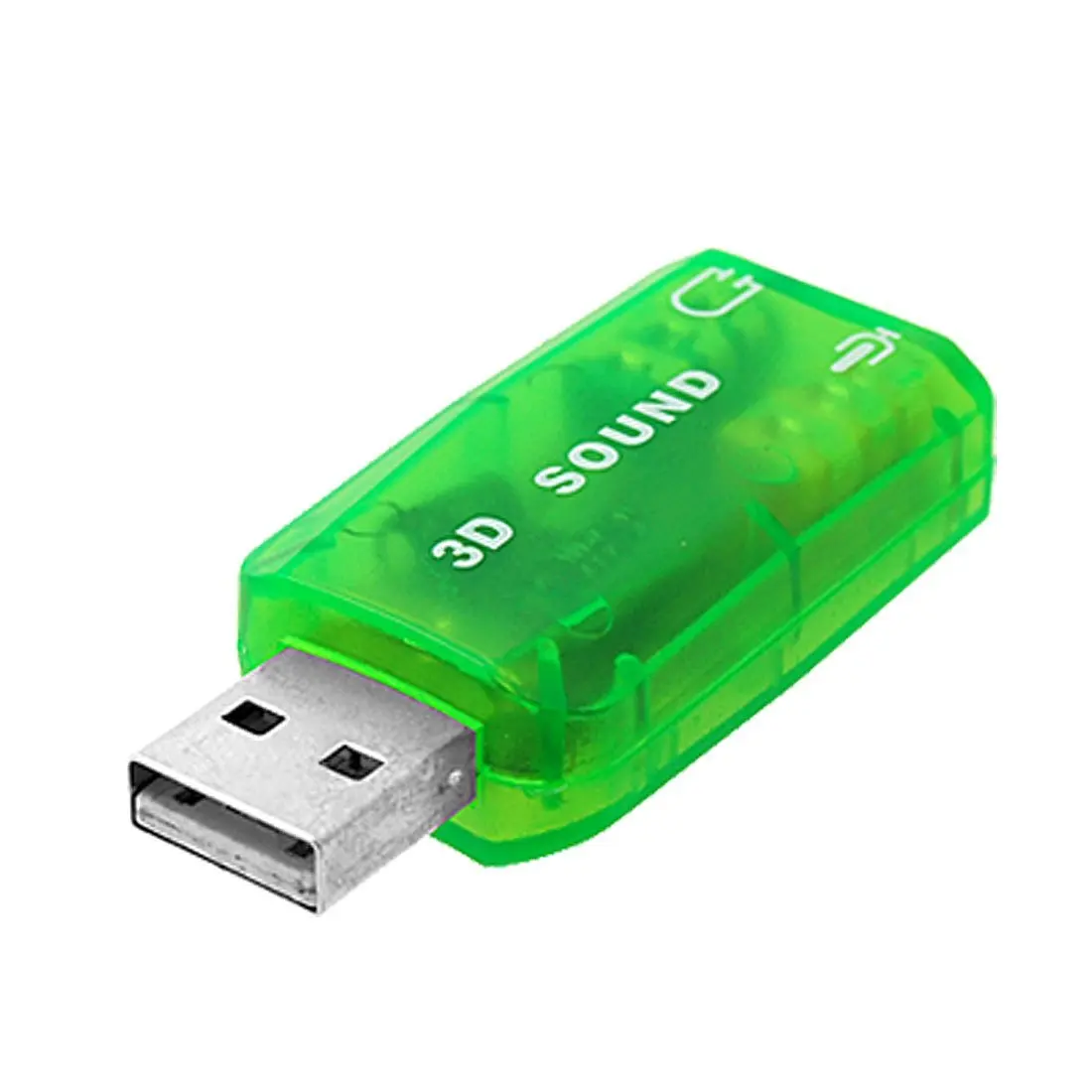 Внешний USB Звуковая карта адаптер аудио 5,1 Виртуальный 3D USB до 3,5 мм микрофон динамик наушников интерфейс для портативных ПК