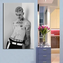 Lil Peep All Tattoos Canvas Painting Prints Living Room Home Decoration Modern Abstract Wall Art Oil Painting Posters Pictures