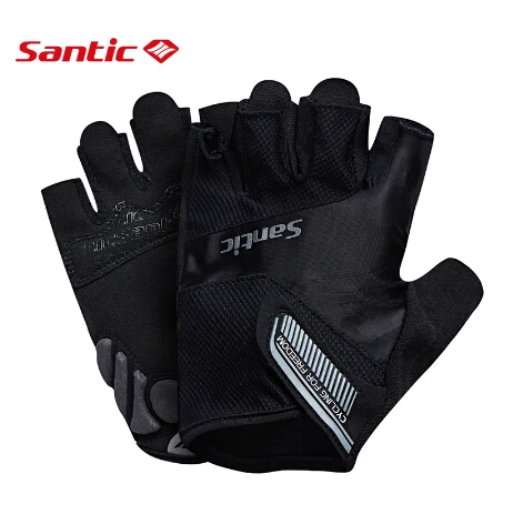Мужские и женские короткие перчатки для велоспорта Santic унисекс летние с