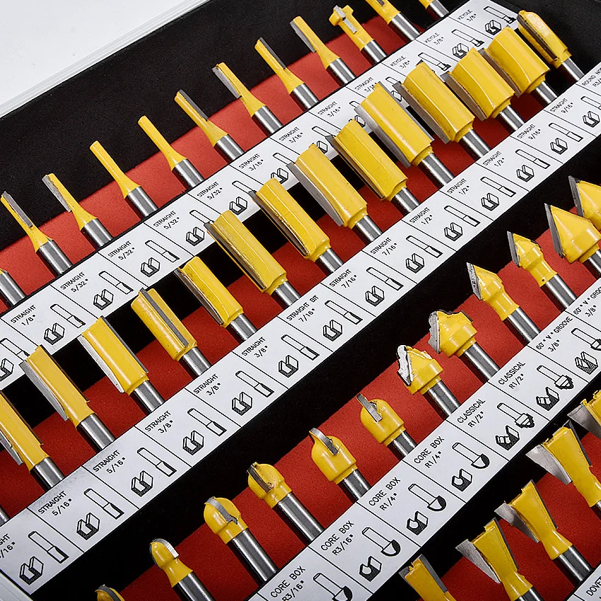 New 100-piece/Set Tungsten Carbide Router Bit Set