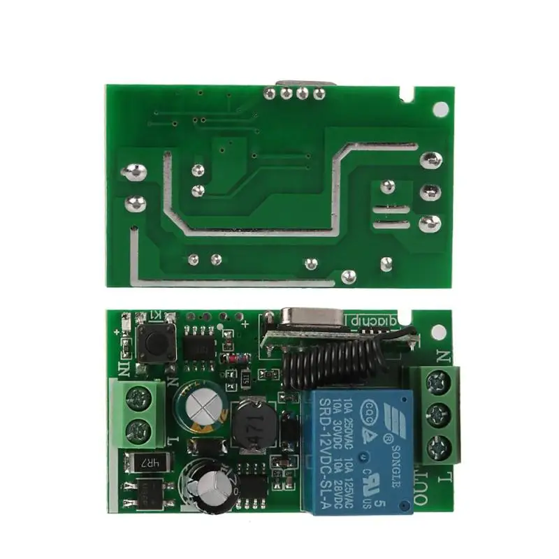 QIACHIP-433-Mhz-Wireless-Remote-Control-Switch-110V-220V-1CH-433Mhz-relay-Receiver-Module-For-learning (1)