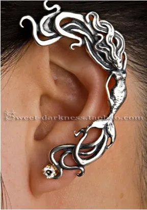 

Fashion Ear Clip Ear Cuff Earring European and American Popular Mermaid Beautiful Jewelry Ear Clip Hot Sale Products LM-C059