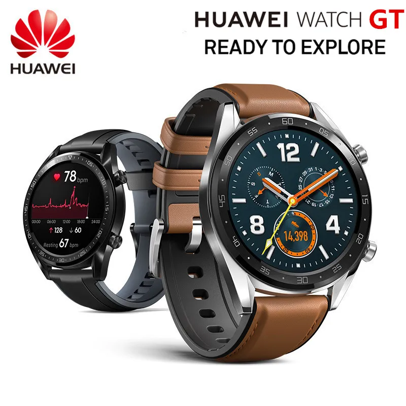 Original HUAWEI Smart WATCH GT Sport Watch 1.39'' Heartrate Report Sleep Monitor AMOLED Screen GPS Smartwatch 14days Standby