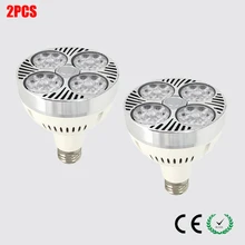 2 шт. светодиодный PAR30 параболический алюминизированный отражатель 24 Вт E27 лампа AC220V ювелирный магазин шоу-рум Костюмы лампы для склада лампы Супер яркий