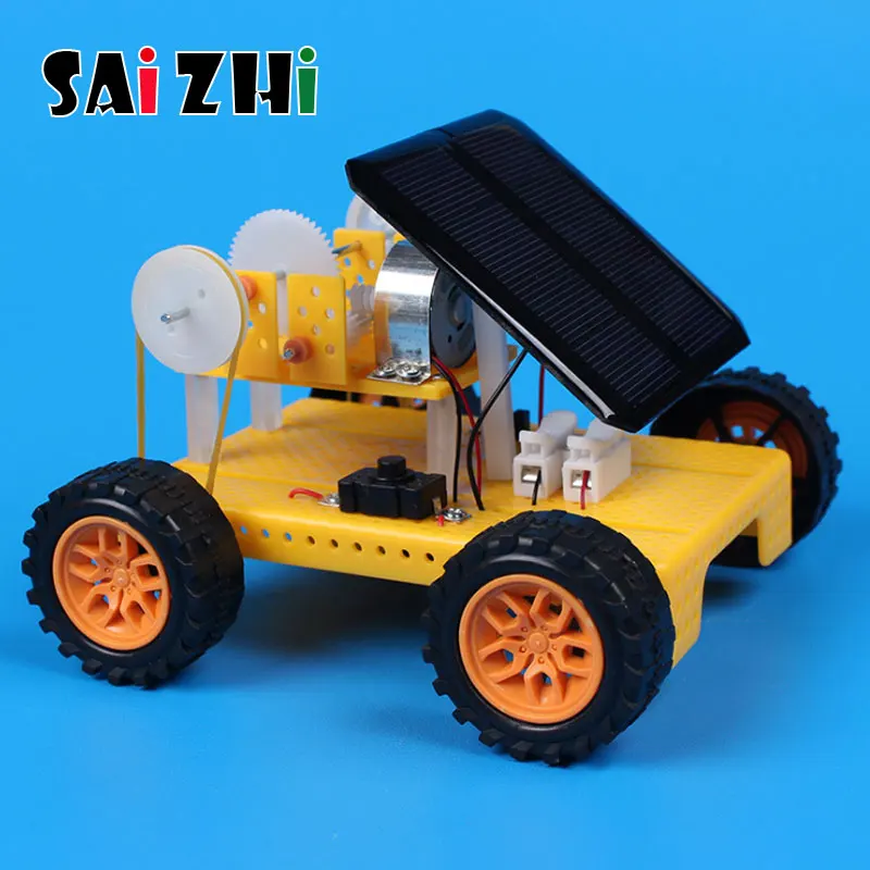 

Saizhi Solar Toys For Kids Mini Powered Toy DIY Solar Powered Toy DIY Car Kit Children Educational Gadget Hobby Funny SZ33b2
