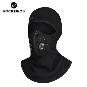 

ROCKBROS Windproof Hunting Hat Mount Cap Skiing Warmer Dust-proof Face Mask Neck Fleece Scarfs Headgear Camo Bone Men Women Hat