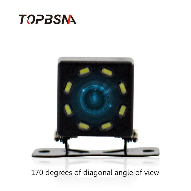 Goedkoop 8 LED auto camera auto achteruitrijcamera achteruitkijkspiegel Back Parking Monitor 170 Graden universele auto camera nachtzicht HD