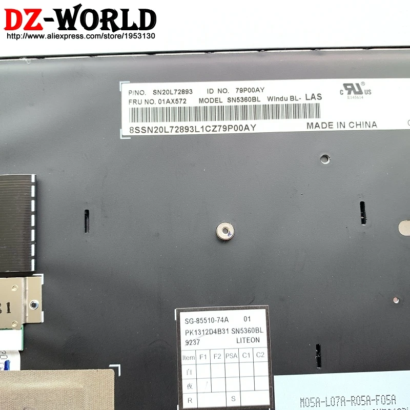 New/Orig ES SPA LAS Latin American Spanish Backlit Keyboard for Thinkpad T470 A475 T480 Teclado 01A