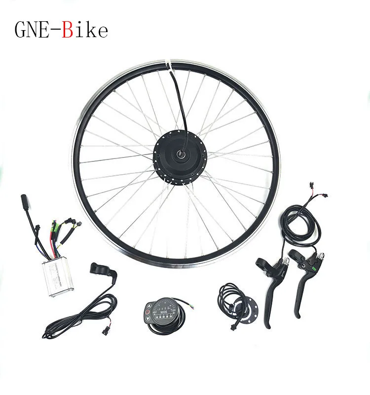

GNE 36V 48V 500W Brushless Gear Hub Motor Conversion Kit with TC900S LED Display Electric Vehicle Modification Rear/Front Wheel
