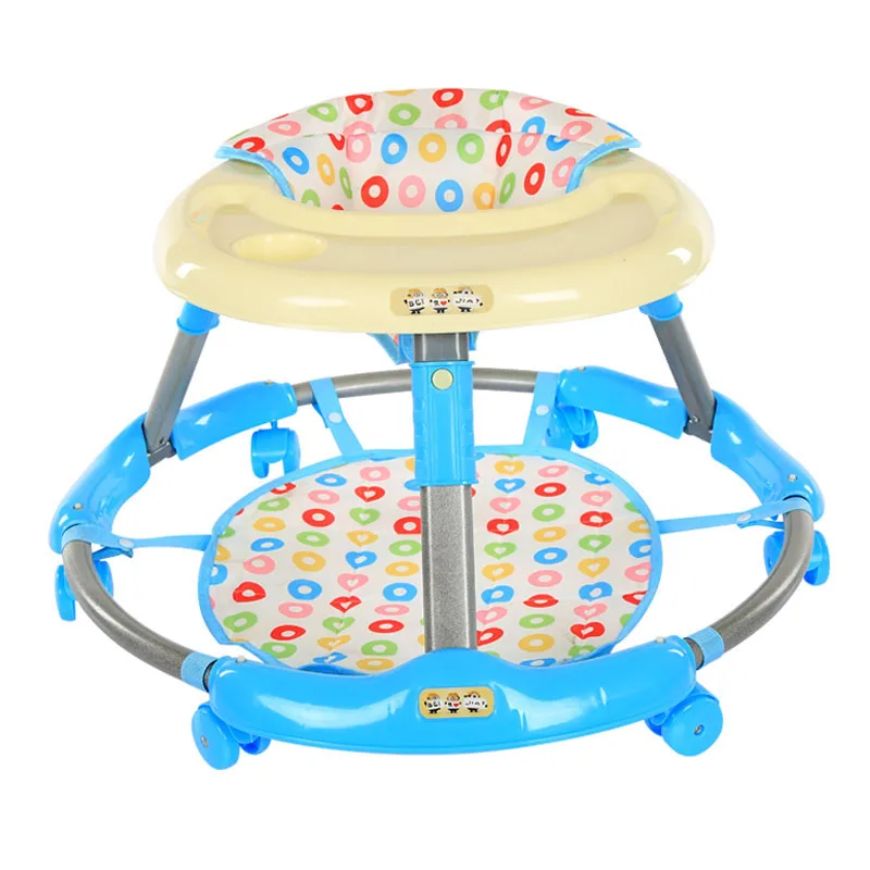 

Folding Infant Baby Toddler Activity Mobilty Walker Walking Assistant With 360 Degree Mute Wheels Anti Rollover Sliding 7~18 M