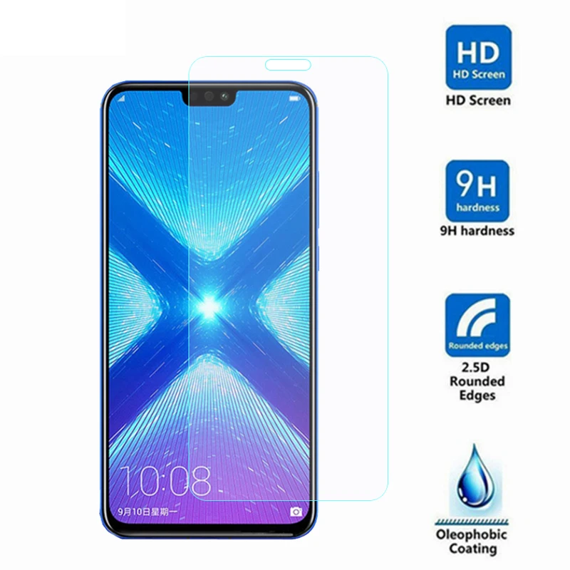 

Mobile 9H Tempered Glass for Huawei Honor 8X JSN-L11, JSN-L21, JSN-L22 6.5" GLASS Protective Film Screen Protector cover