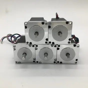 

5PCS Stepper Motor Nema23 57*76mm 3A 1.8Nm 260Oz-in 8mm Shaft 2ph 4 Wires High Torque for CNC Router Lathe