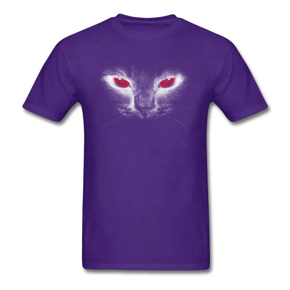 Red Eyes Hip Hop Short Sleeve Comics T-Shirt Pure Cotton Round Collar Men's Tops Tees Print Sweatshirts Thanksgiving Day Red Eyes purple