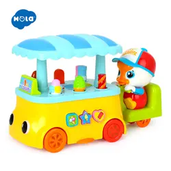 HUILE игрушки 6101 детские игрушечные конфеты Icecream автомобиль со светом и музыкой для девочки подарок Обучающие Развивающие игрушки для детей