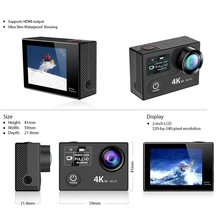 Action Camera EKEN H8 PRO Remote Control Ultra HD 4K Ambarella A12 WiFi 170 Helmet action Cam go waterproof pro Sport camera