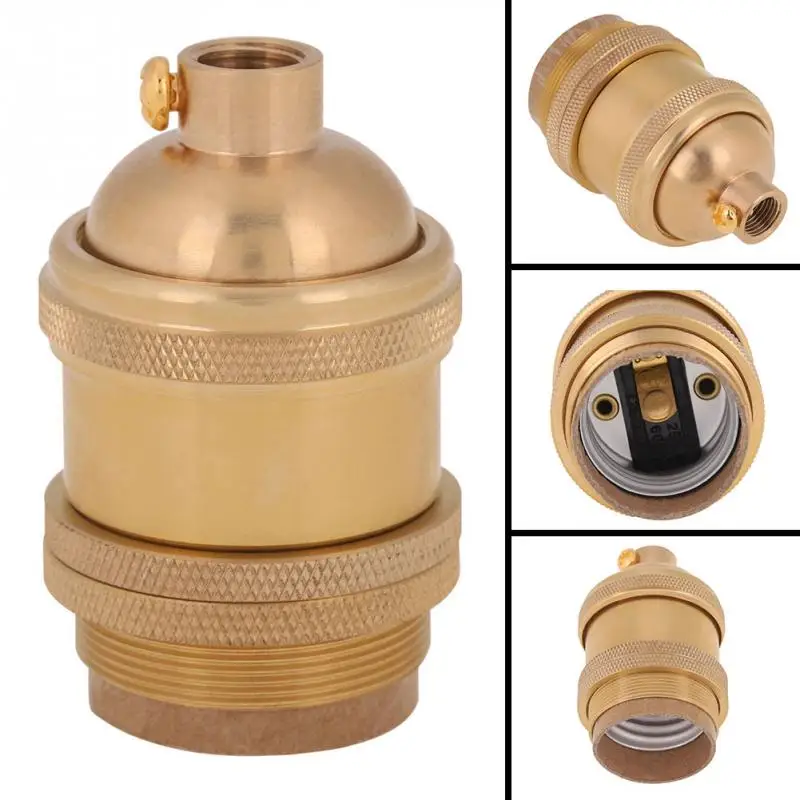 Vintage Edison Lamp Base Holder E27 Retro Lamp Bulbs Socket Holder