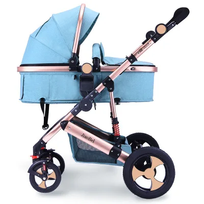 Высокая Пейзаж Детские коляски 3 в 1 с автомобиля Детская безопасность сиденье спальный корзина амортизатор Колыбель для новорожденных путешествия
