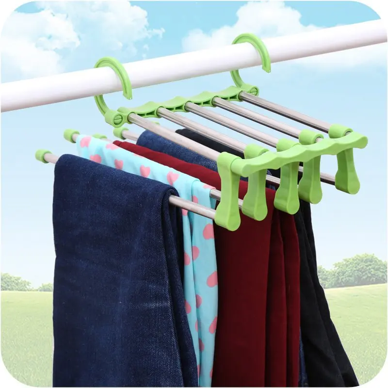 Creative rack multifunction pants hanger Foldable shelf organizer