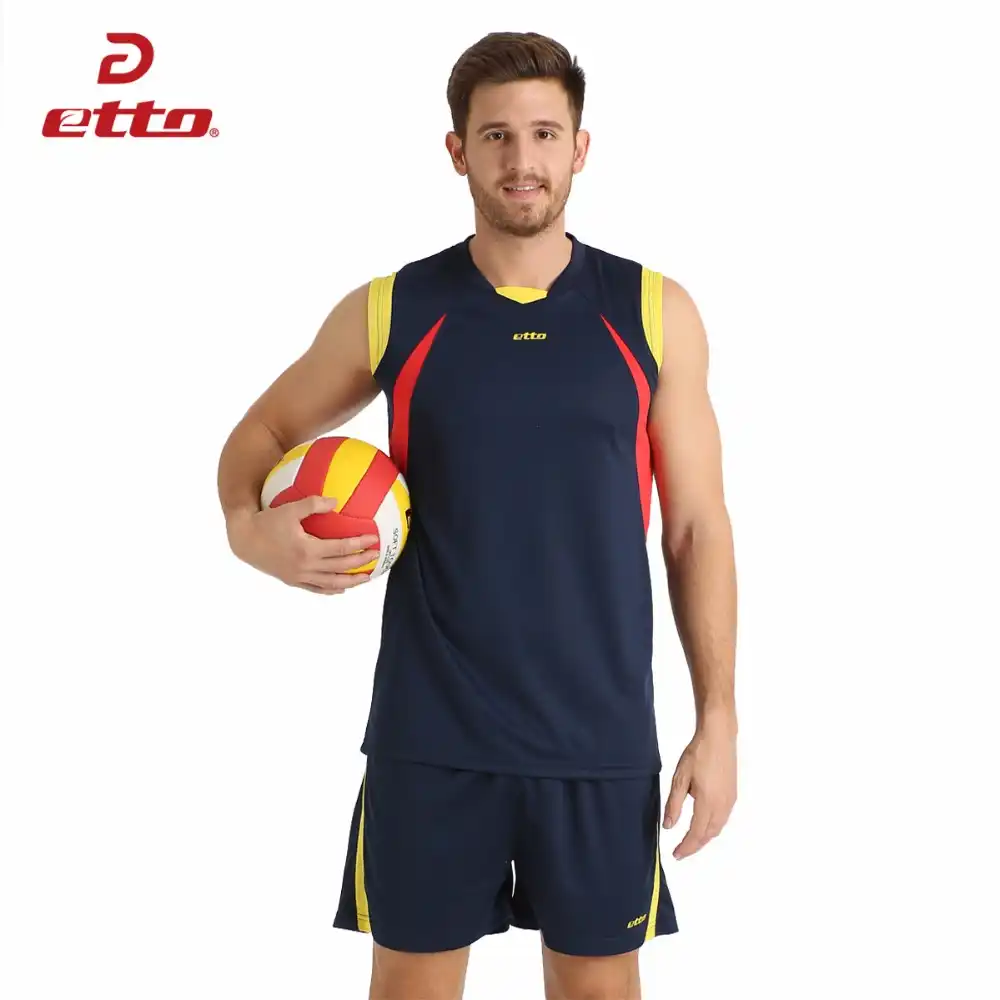 Etto Masculino Profissional Volei Terno Shorts Sem Mangas Jersei Conjunto De Volei Uniformes Esportivos Treinamento Kit Hxb016 Conjuntos De Volei Aliexpress