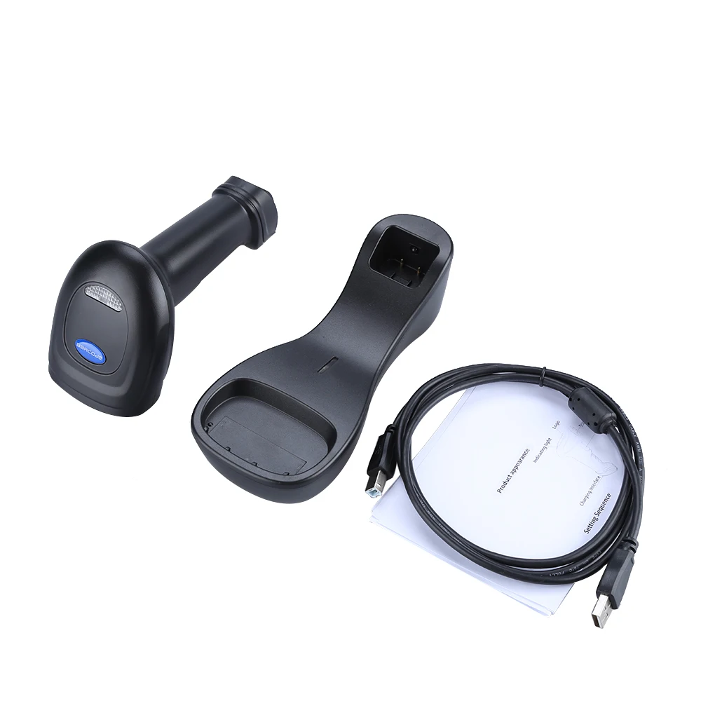 

Bar Code Scanner Barcode Reader 2D Code Wireless Barcode Scanner for Supermarket Library