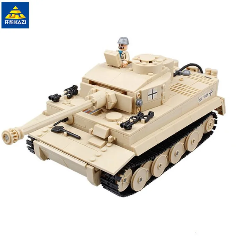 

KAZI 995pcs Century Military Panzer King Tiger Tank Building Blocks Brick Toy