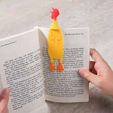 Marcapáginas de pollo Kawaii de 8 estilos de lindos animales enfadados para libros regalos promocionales papelería marcapáginas de película
