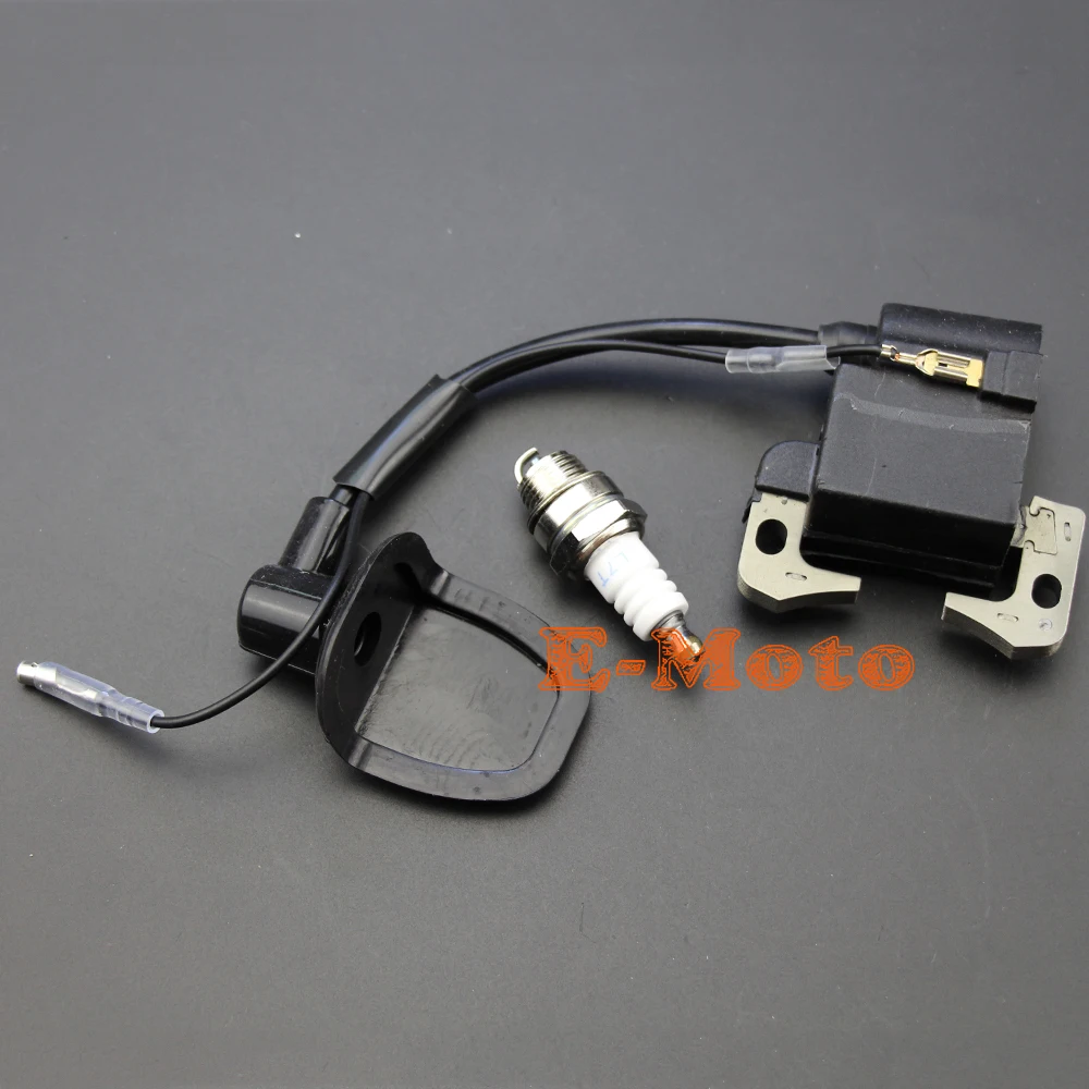 cheap New 43cc 47cc 49cc Ignition Coil L7T Spark Plug For 2 Stroke Mini Moto PIT Pocket Quad Dirt Bike ATV Rocket Chopper Bike