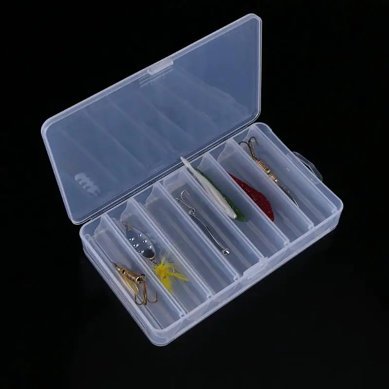 Fishing lure box 14 Grid Fish Lure Plastic Cases Double Sided Fly