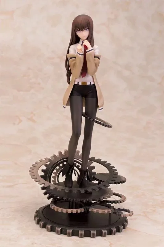 Аниме 28 см Steins Gate Makise Kurisu лабораторный член ПВХ фигурка Коллекционная модель