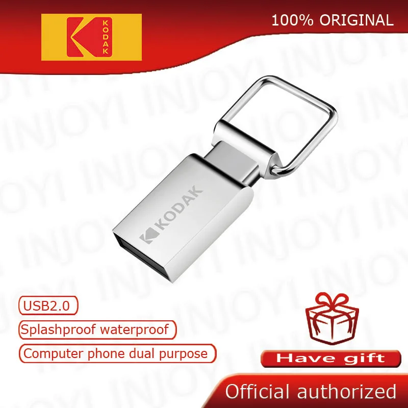 Оригинальная металлическая мини флешка Kodak K112 16 Гб USB флеш накопитель 32 ГБ 64 U диск